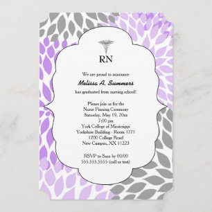 Invitation L'infirmière de RN goupillant la cérémonie invite