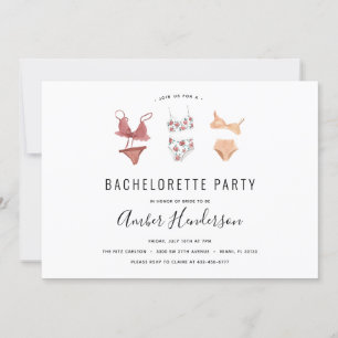 Invitation Lingerie Bachelorette