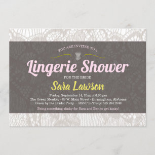 Invitation Lingerie Lingerie Douche nuptiale