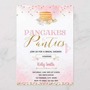 Invitation lingerie pancakes et culottes