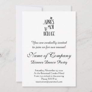 Invitation L'inondation de After Me - L'expression française