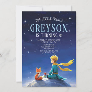 Invitation L'Invitation Anniversaire Du Petit Prince. Invitat