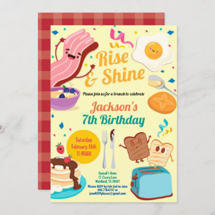 Invitation L'invitation au brunch du petit-déjeuner étincelan