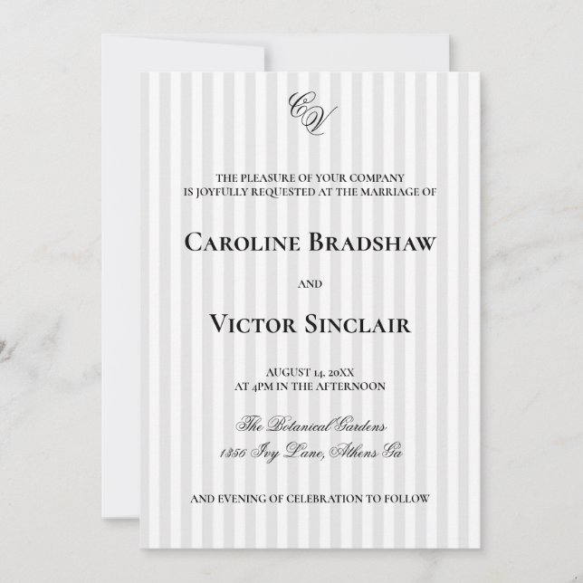 Invitation L'invitation au mariage de Windsor (Devant)