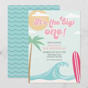 Invitation L'invitation d'anniversaire The Big One Pink Beach