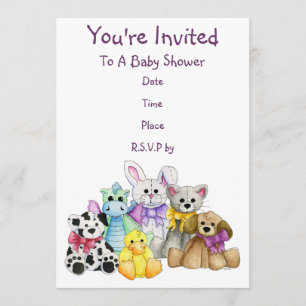 Invitation L'invitation de baby shower de ligne