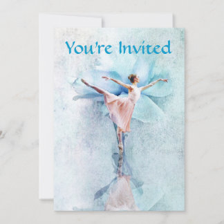 Invitation L'invitation de la fête de Ballerina