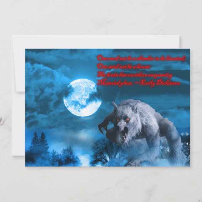 Invitation L'invitation de Lycan Halloween (Devant)