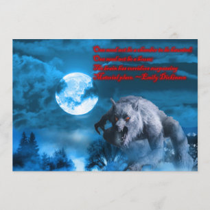 Invitation L'invitation de Lycan Halloween