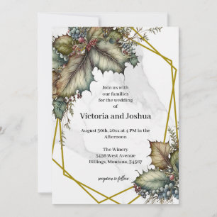 Invitation L'invitation de mariage de la Winery