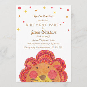 Invitation L'invitation de partie d'anniversaire de enfant de
