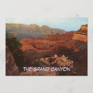Invitation L'invitation de partie de canyon grand