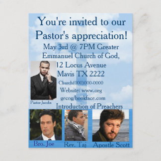 Invitation L'invitation d'église personnalisent
