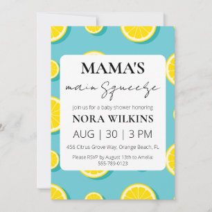 Invitation L'invitation principale de Mama au baby shower d'a