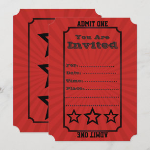 Invitation L'invitation stationnaire de cirque vintage