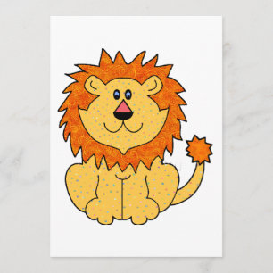 Invitation Lion mignon