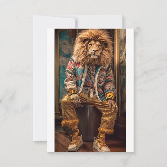 Invitation Lion urbain (Devant)