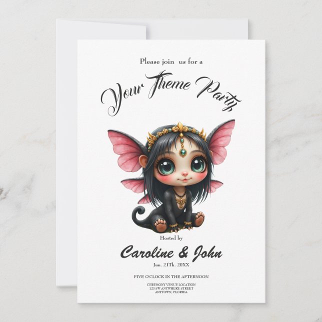 Invitation Liora – Gardienne des Petites Étoiles.  (Devant)
