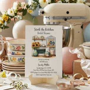 Invitation Liste de mariage pour la cuisine