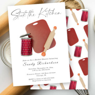 Invitation Liste de mariage pour la cuisine