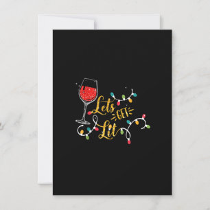 Invitation Lit Vins Lunettes Vins Lumières Noël Drinki