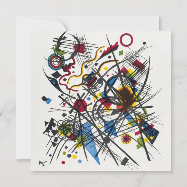 Invitation Lithographie pour Vierte Bauhausmappe par Kandinsk (Devant)