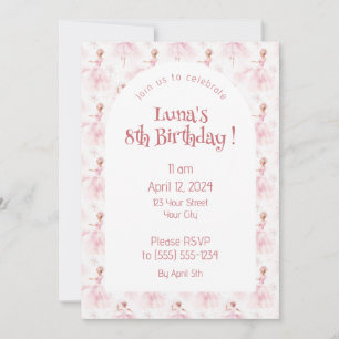 Invitation Little Ballerina #1 - Black Girl