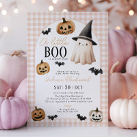 Little Boo Baby shower Orange Ghost Citrouille