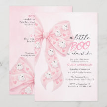 Little Boo Bow Halloween Baby Shower tout-en-un