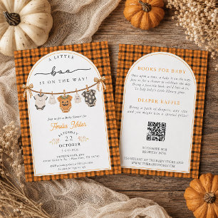 Invitation Little Boo en route Bébé Linge à Linge Baby Shower