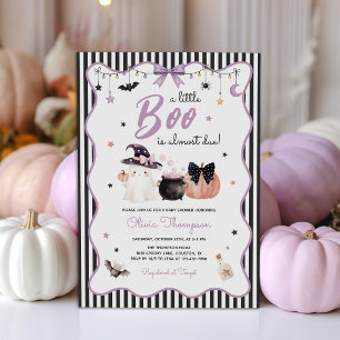 Invitation Little Boo est presque arrivée Fête Prénatale d'Ha