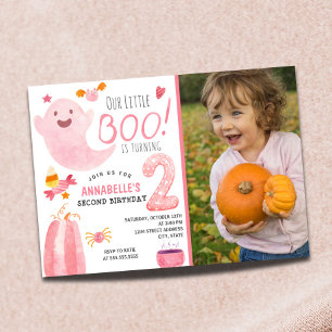 Invitation Little Boo fête ses deux ans d'Halloween