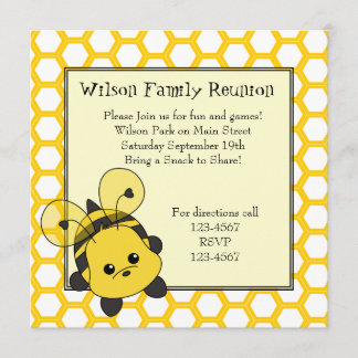 Invitation Little Bumble Bee Cutie