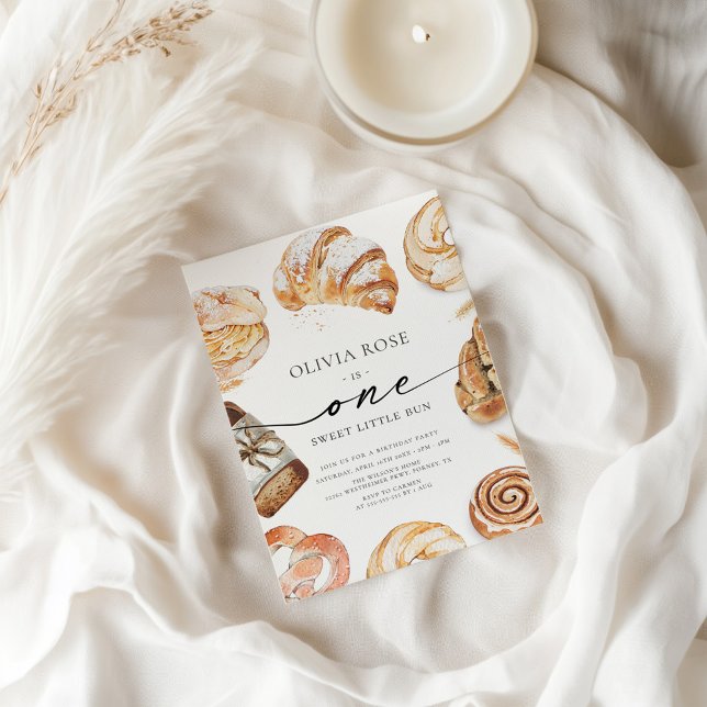 Invitation Little Bun 1er anniversaire (Créateur téléchargé)