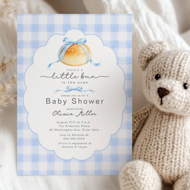 Invitation Little Bun in the Oven Boy Shower Invite (Créateur téléchargé)
