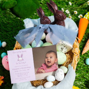 Invitation Little Bunny 1er anniversaire