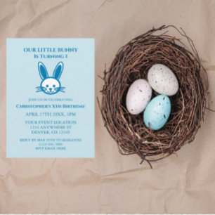 Invitation Little Bunny 1er anniversaire