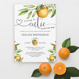 Invitation Little Cutie en chemin Baby shower