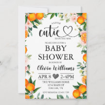 Little Cutie est sur le chemin Baby shower Invitat