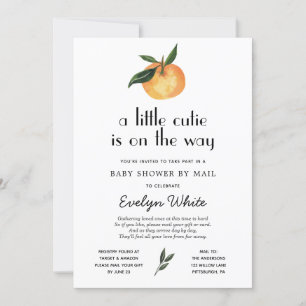 Invitation Little Cutie est sur le chemin Baby shower par cou