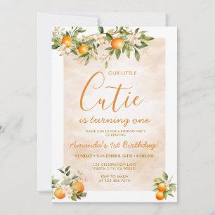 Invitation Little Cutie fête son premier anniversaire