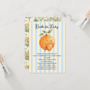 Invitation Little Cutie Oranges Baby showers Livres pour bébé