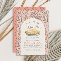 Little Cutie Pie Rose Floral Girl 1er anniversaire
