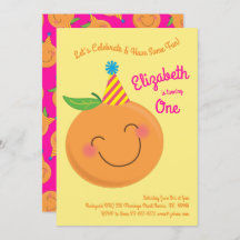 Little Cutie Tangerine Cute Kids 1er anniversaire