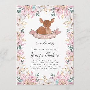 Invitation Little Deer Baby shower