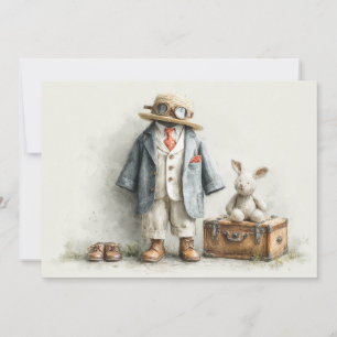 Invitation Little Explorer 1ère fête d'anniversaire