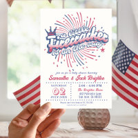 Little Firecracker Quart juillet Baby shower améri