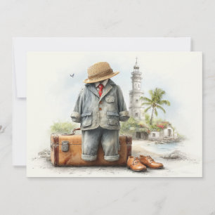 Invitation Little Globetrotter – Aventure pour le 1er anniver