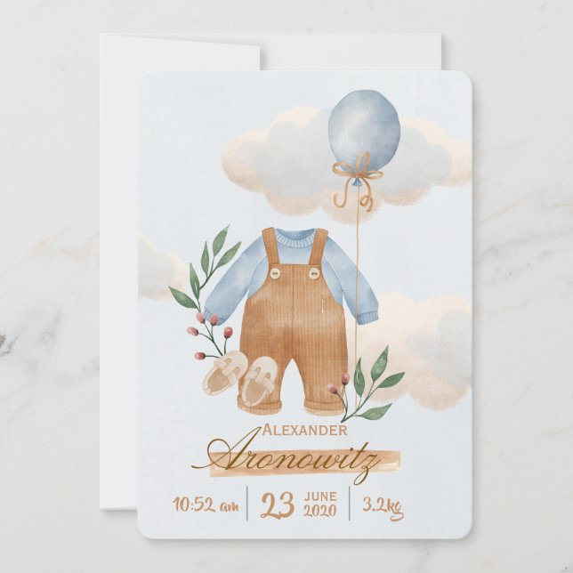 Invitation Little hands, little feet, and a big place in our  (Devant)