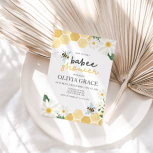 Invitation Little Honey Bee Baby shower bourdon